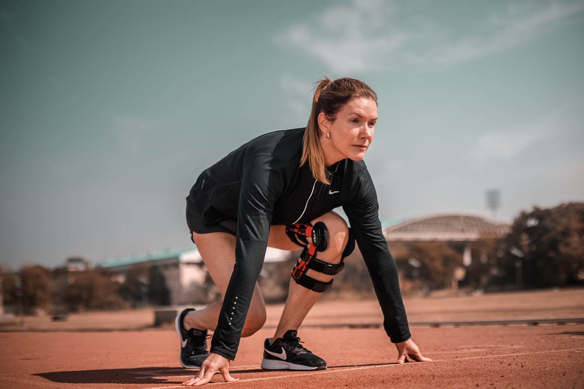 Athlete performing strength training exercise